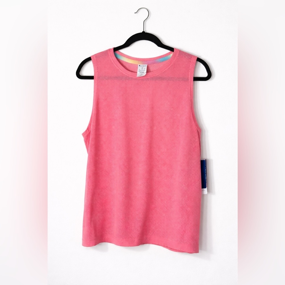 Champion Pink Mesh Athletic Tank Top XL NWT Breathable